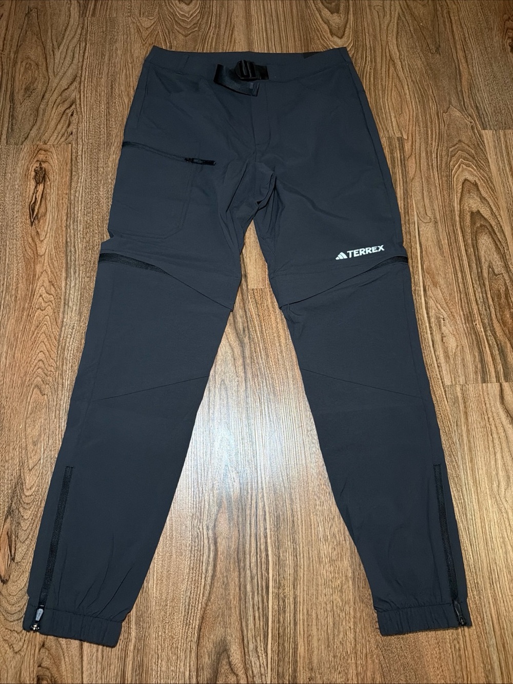 Adidas Black Terrex Utilitas Hiking Zip-Off Pants HN2896 Hiking Men's S